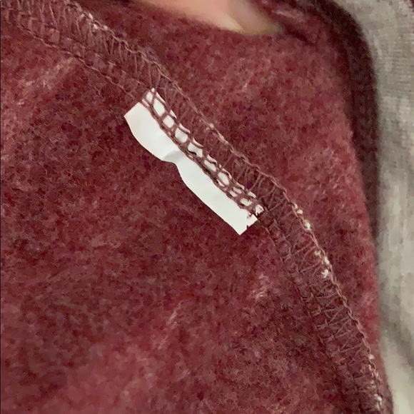 J. Crew Burgundy Stripe Turtleneck Sweatshirt - Picture 4 of 4